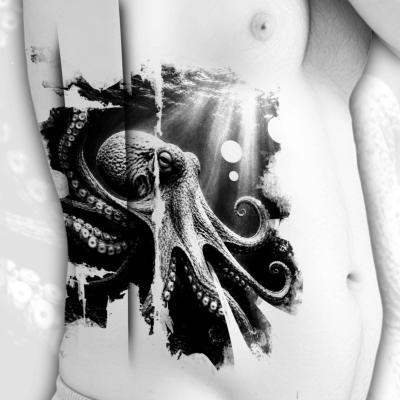 Oktopus Wannado Tattoo Design Abstract Realistic Clemens Tattoo Ravensburg