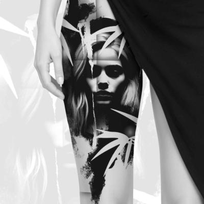 Wannado Dark Womans Portrait Surrounded Bamboo Abstract Realistic Clemens Tattoo Ravensburg